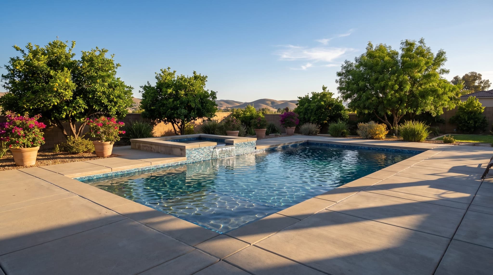 Pre-construction Inland Empire backyard at the planning stage, before excavation and permitting